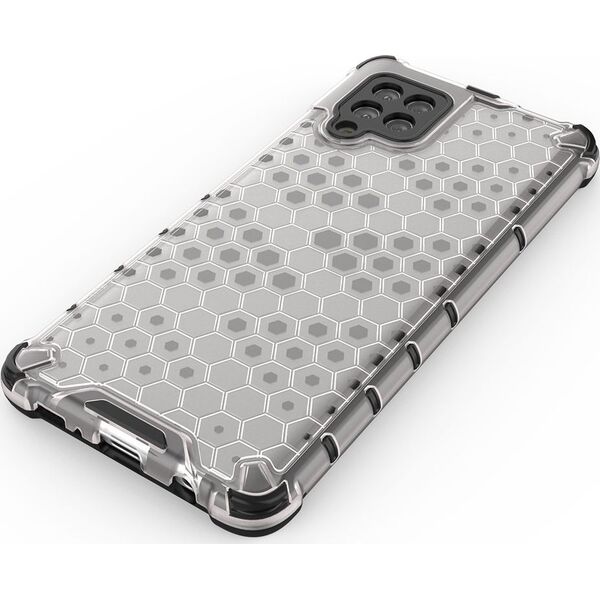 Hurtel Honeycomb etui pancerny pokrowiec z żelową ramką Samsung Galaxy A42 5G zielony 8616372 9111201932234
