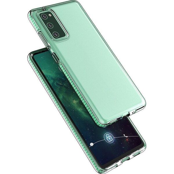 Hurtel Spring Case pokrowiec żelowe etui z kolorową ramką do Samsung Galaxy A72 4G czarny 8616443 9111201933972