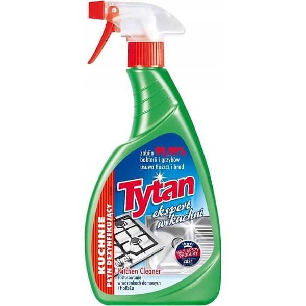 Tytan PŁYN Do MYCIA DEZYNFEKCJI KUCHNI TYTAN 500G SPRAY 8617114 5900657275101