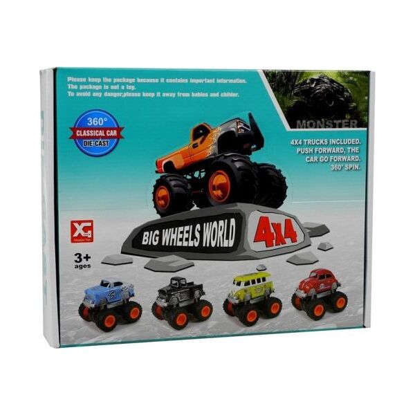 Lean Sport Auto 4x4 Klasyczny Model Na Dużych Kołach 4 Kolory 8618034 1818911777381