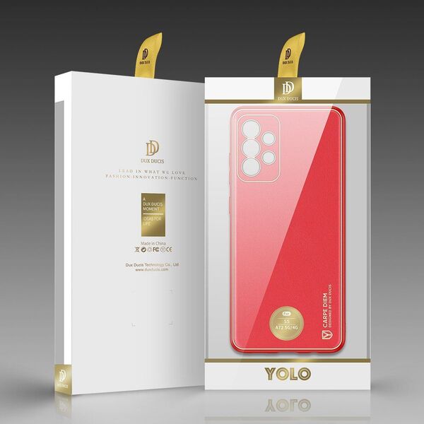 Dux Ducis Dux Ducis Yolo eleganckie etui pokrowiec ze skóry ekologicznej Samsung Galaxy A72 4G czerwony 8622097 6934913050422