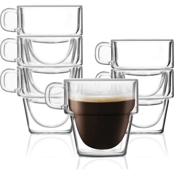 Vialli Design Szklanki termiczne do espresso 6szt. 150ml Senso 27435 8626313 5901638727435