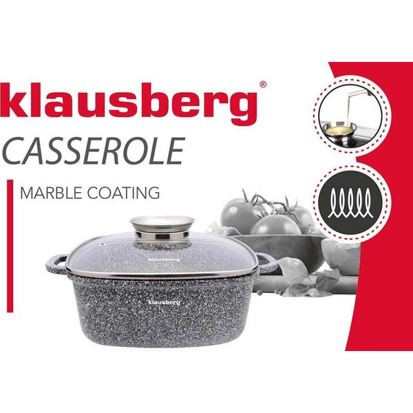 Klausberg Klausberg garnek marmurkowy 28cm kb-7532 6,5l! 8641652 5908287275324
