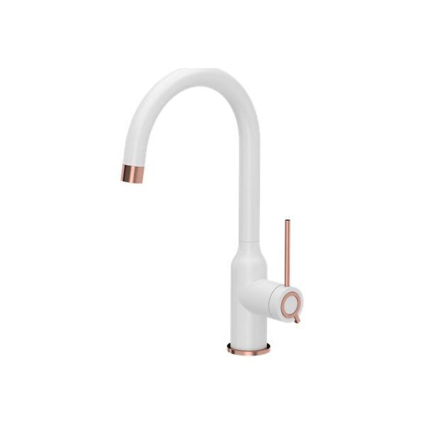Bateria kuchenna Quadron Ingrid Q Line SteelQ stojąca biały z elementami wykończonymi miedzią (84818011) 8648296 5903242537240