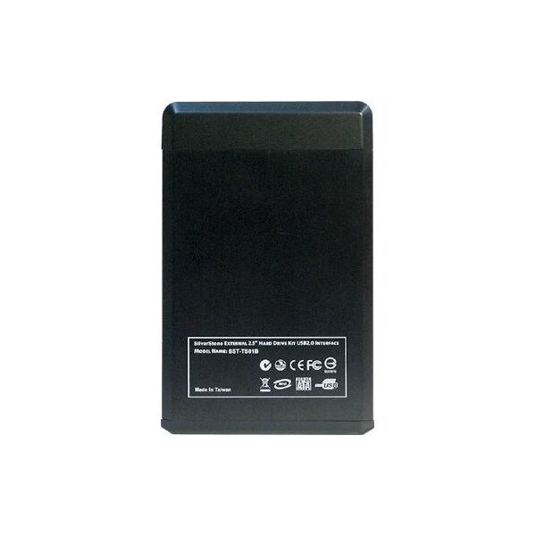 Kieszeń SilverStone 2.5" SATA - USB 2.0 Treasure TS01 Czarna (SST-TS01B) 8651712 4710713965034