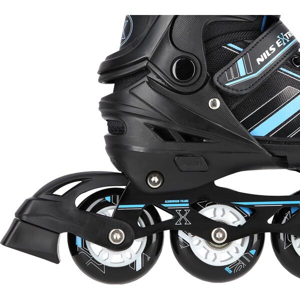 Rolki Nils Extreme NH18191 z wymienną płozą regulowane czarne r. 39-43 8668647 5907695589702