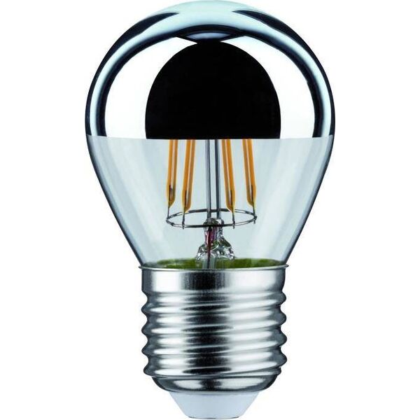 Paulmann Źródło LED Kropla zwierciadło 4,8W 230V 400lm E27 2700K Srebrny ściemniany 8686826 4000870286685