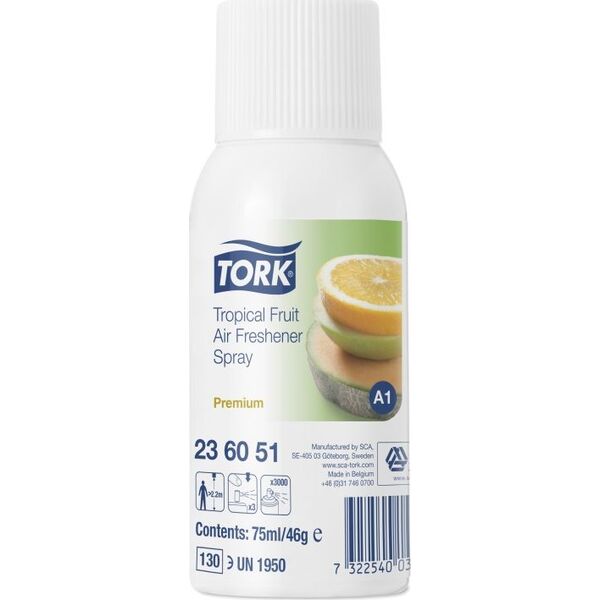 Tork Tork - Odświeżacz powietrza w aerozolu, 75 ml - Owoce tropikalne 8697975 7322540030105