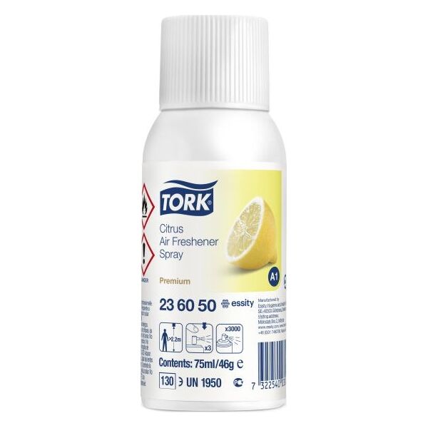 Tork Tork - Odświeżacz powietrza w aerozolu, 75 ml - Cytrusowy 8697978 7322540030082