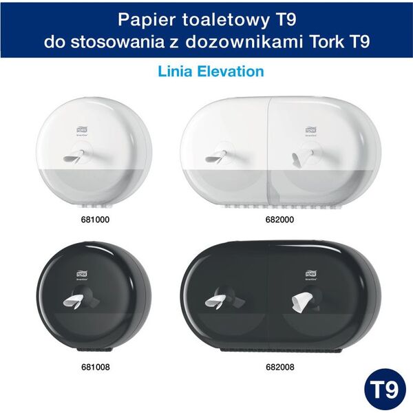 Tork Tork SmartOne - Papier toaletowy w mini roli - 2-warstwowy 8697993 7322540656299