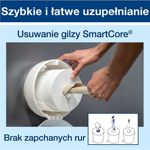 Tork Tork SmartOne - Papier toaletowy w mini roli - 2-warstwowy 8697993 7322540656299