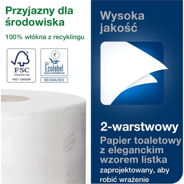 Tork Tork - Papier toaletowy w roli mini Jumbo, biały - Advanced 8697997 7322540471908