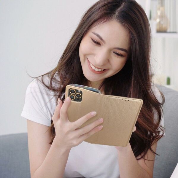 Kabura Smart Case book do MOTOROLA MOTO G100 złoty 8698054 5903396110337