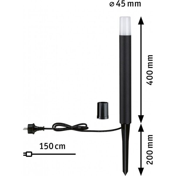 Paulmann Outdoor 230V Słupek Flare 400 3W IP65 8718047 4000870943854
