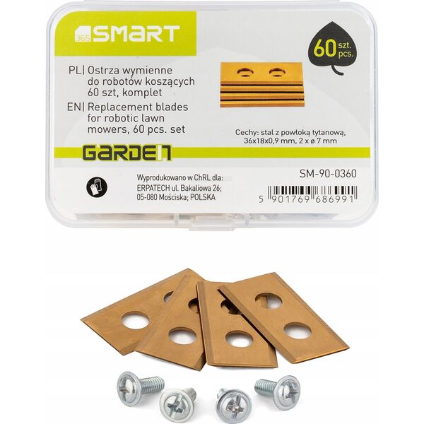 Smart ostrza do robotów koszących 60 szt, komplet 8718365 5901769686991