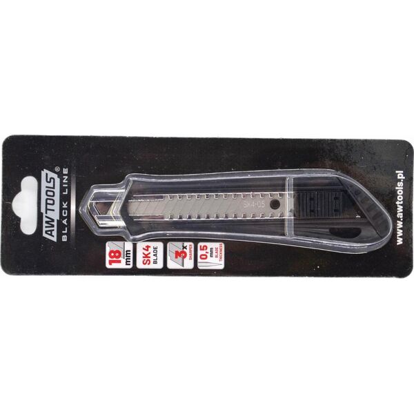 AWTools AWTOOLS NOŻYK DO TAPET ABS 18mm 14-SEG. SK4 AWBL42005 8744664 5903678601805
