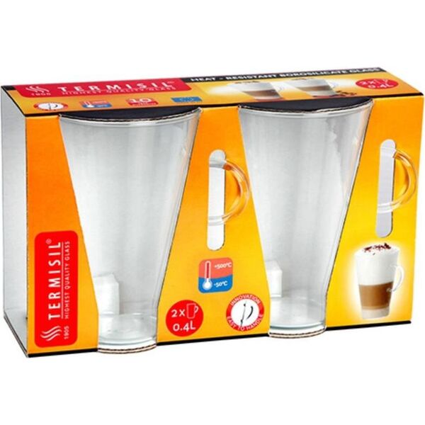 Termisil Komplet 2 szklanek do latte Termisil 400 ml 8748472 5901423006943