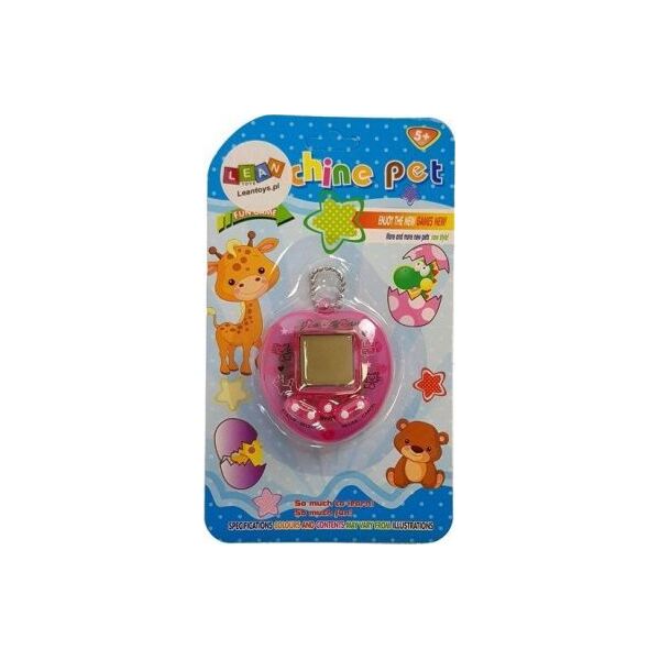 Lean Sport Gra Elektroniczna Tamagotchi Różowa z krótkim łańcuszkiem 8759000 5907625580021