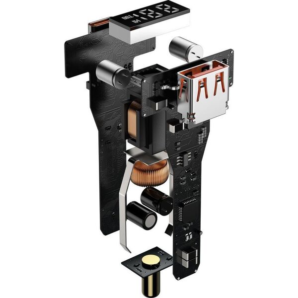 Ładowarka Baseus Superme 1x USB-A 1x USB-C 3 A  (BSU2838BLK) 8761419 6953156206724