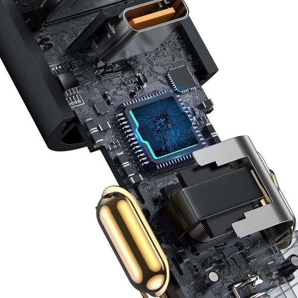 Ładowarka Baseus Share Together 1x USB-A 1x USB-C 3 A  (BSU2782GRY) 8761421 6953156206694