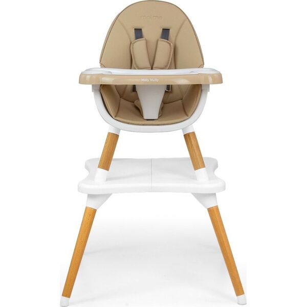 Milly Mally Krzesełko do karmienia 2w1 Malmo Beige 8779131 5901761127430