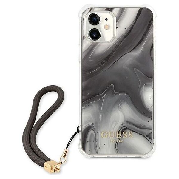 Guess Guess GUHCP12SKSMAGR iPhone 12 mini 5,4" szary/grey hardcase Marble Collection 8800653 3666339004149