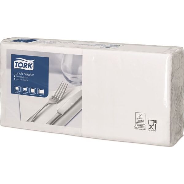 Tork Tork - Serwetki lunchowe, advanced, bind, 2-warstwowe - Białe 8859009 5010195400139