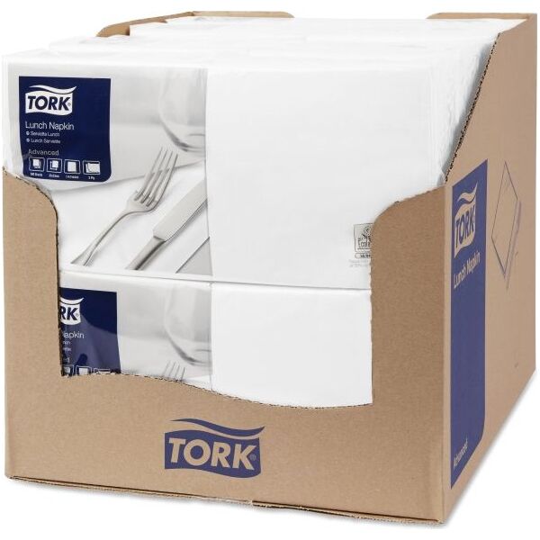 Tork Tork - Serwetki lunchowe, advanced, bind, 2-warstwowe - Białe 8859009 5010195400139