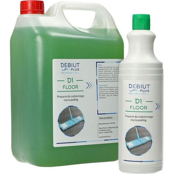 Debiut Plus Professional Debiut Plus Professional D1 Floor - Preparat do codziennego mycia podłóg -1 l 8860194 5907662640634