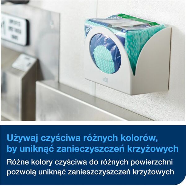 Tork Tork - Wielorazowe ściereczki włókninowe, 1-warstwowe, premium - Zielone 8860282 7322540298123