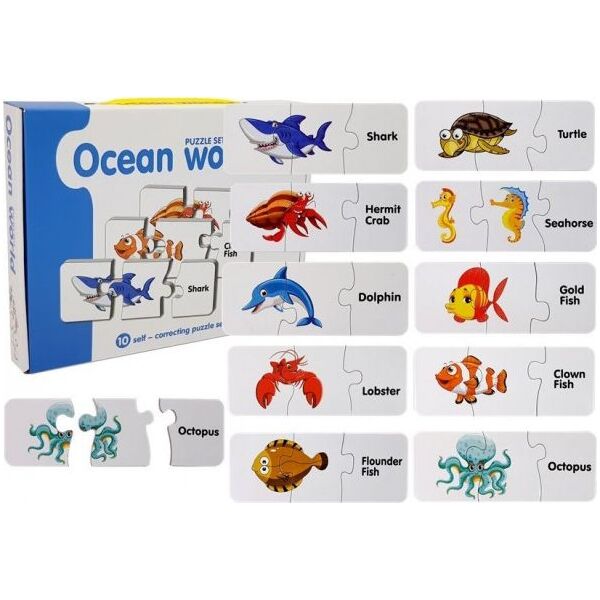 Lean Sport Puzzle Edukacyjne Układanka Świat Oceanów 10 Połączeń 8912596 5903802453997