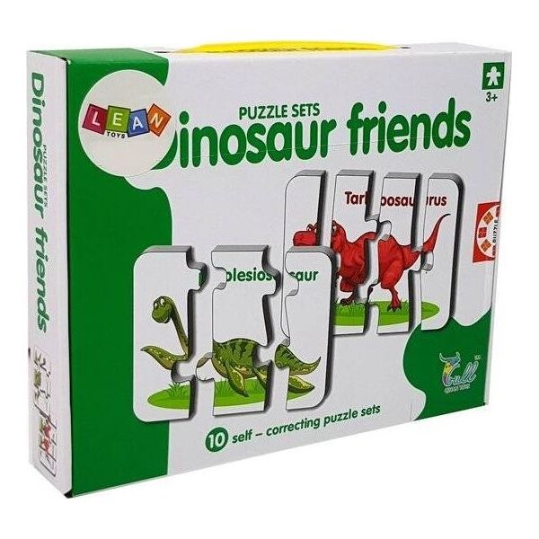 Lean Sport Puzzle Edukacyjne Przyjaciele Dinozaurów 10 elementów 8912598 5903802454031