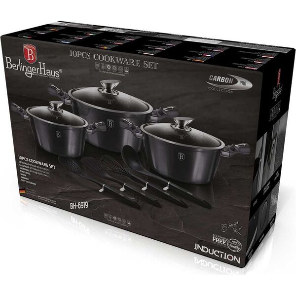 Berlinger Haus Zestaw Garnków Berlingerhaus Bh-6919 Carbon Pro 8931936 5999108421532