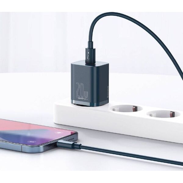 Ładowarka Baseus Super Si 1x USB-C 3 A (BSU2699BLU) 8935713 6953156230019