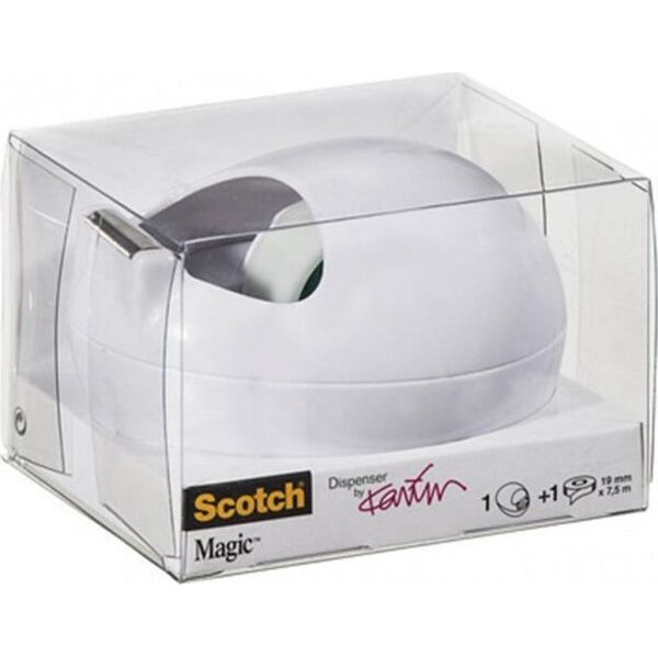 Scotch Dyspenser do taśm (C36-W-EU) projektu Karim Rashid, biały, taśma GRATIS 8949237 6912504871533