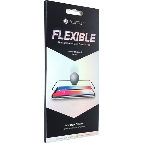 Szkło hybrydowe Bestsuit Flexible 5D Full Glue do iPhone 13 mini 5,4" czarny 9000227 5903396124051
