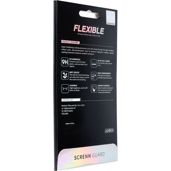 Szkło hybrydowe Bestsuit Flexible 5D Full Glue do iPhone 13 mini 5,4" czarny 9000227 5903396124051