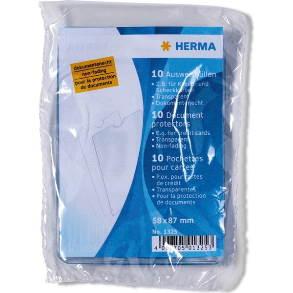 Herma 1x10 Herma ID Card Sleeves 58x87 1325 9011921 4008705013253