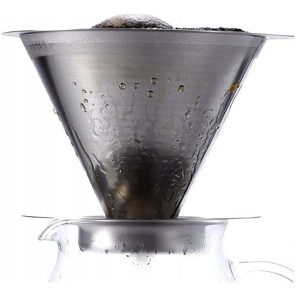 Hario Hario metalowy Drip V60-02 z podstawką 9021040 4977642727977
