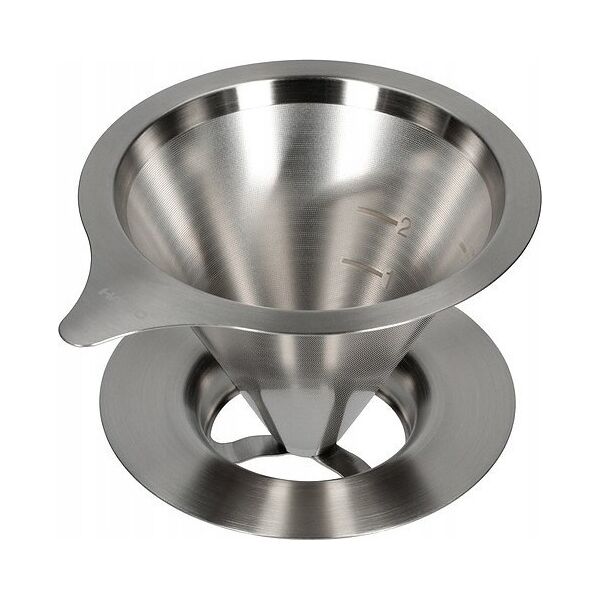 Hario Hario metalowy Drip V60-02 z podstawką 9021040 4977642727977