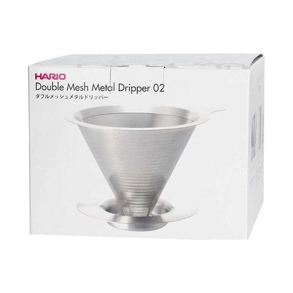 Hario Hario metalowy Drip V60-02 z podstawką 9021040 4977642727977