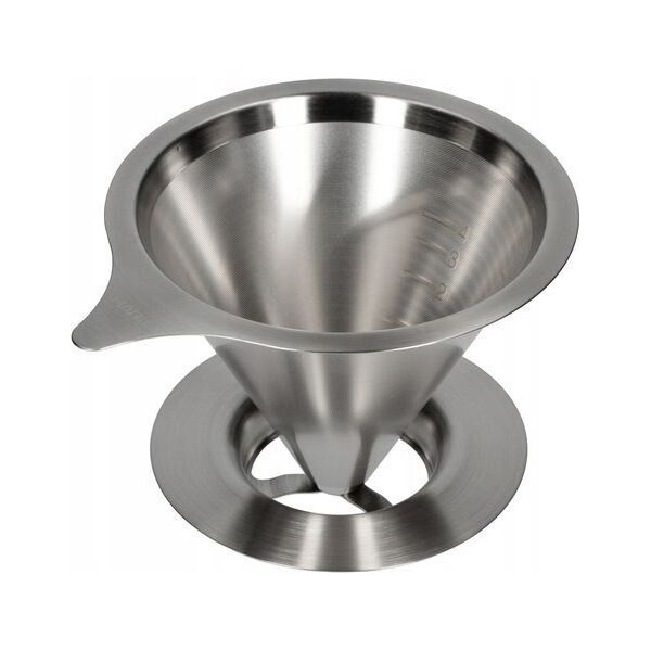 Hario Hario metalowy Drip V60-01 z podstawką 9021041 4977642727960
