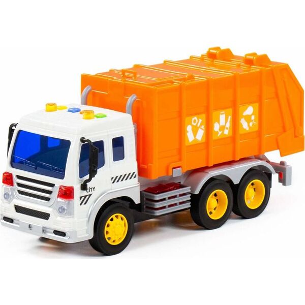 Polesie AUTO CIEZAR SMIECIAR DZ/SW P/B 32X18X12 POM WADE 9045779 4810344086426