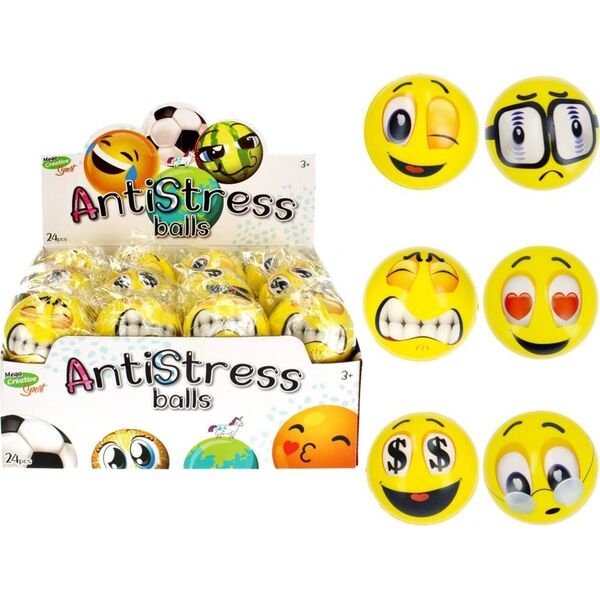 Mega Creative PILKA ANTYSTRES 7CM MC SPORT BUZKA 24/288/576 9048898 5908275132509