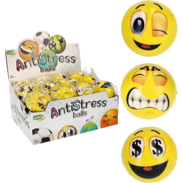 Mega Creative PILKA ANTYSTRES 7CM MC SPORT BUZKA 24/288/576 9048898 5908275132509