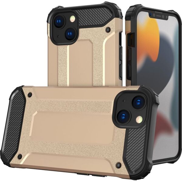Hurtel Hybrid Armor pancerne hybrydowe etui pokrowiec iPhone 13 mini złoty 9087305 9145576212479