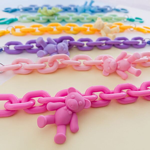 Hurtel Color Chain (rope) kolorowy łańcuszek łańcuch zawieszka do telefonu portfela plecaka żółty 9087334 9111201943421