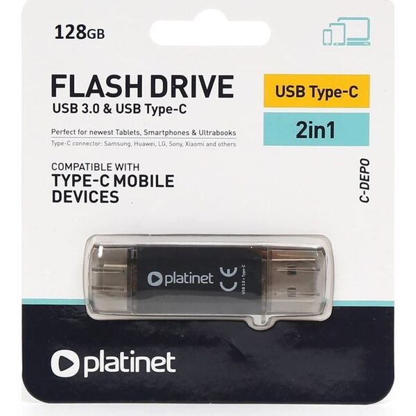 Pendrive Platinet C-DEPO, 128 GB  (PMFC128B) 9177337 5907595456067