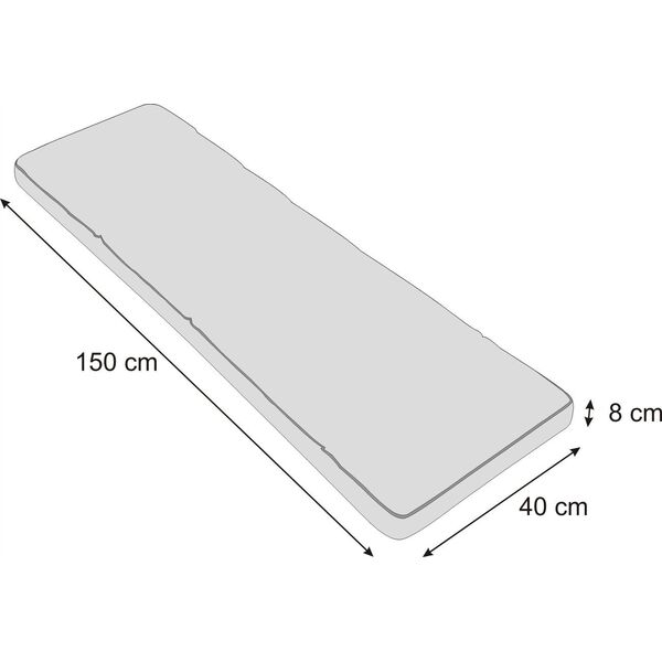 Hobbygarden 150 cm PODUSZKA ETNA 40 BEŻ OXFORD 9295073 5902414518094
