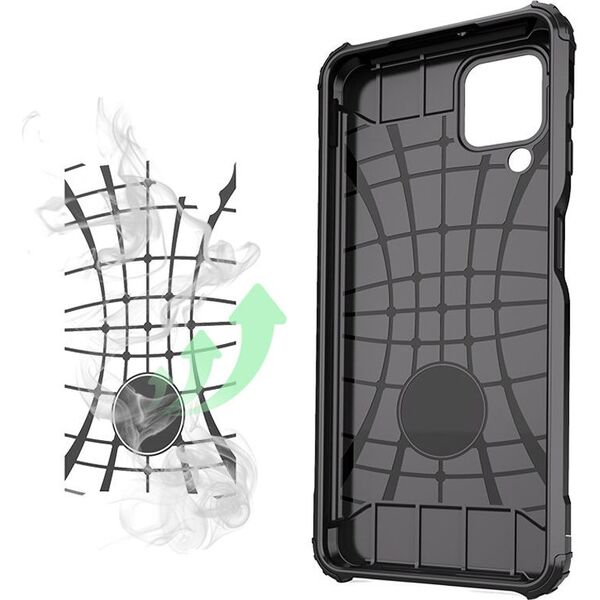 Hurtel Hybrid Armor pancerne hybrydowe etui pokrowiec Samsung Galaxy A22 4G niebieski 9405239 9111201944602